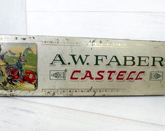 Vintage…A.W. Faber Castell Tin Pencil Box