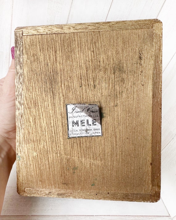 Vintage Wooden Mele Jewel Case…Made In Japan Gem
