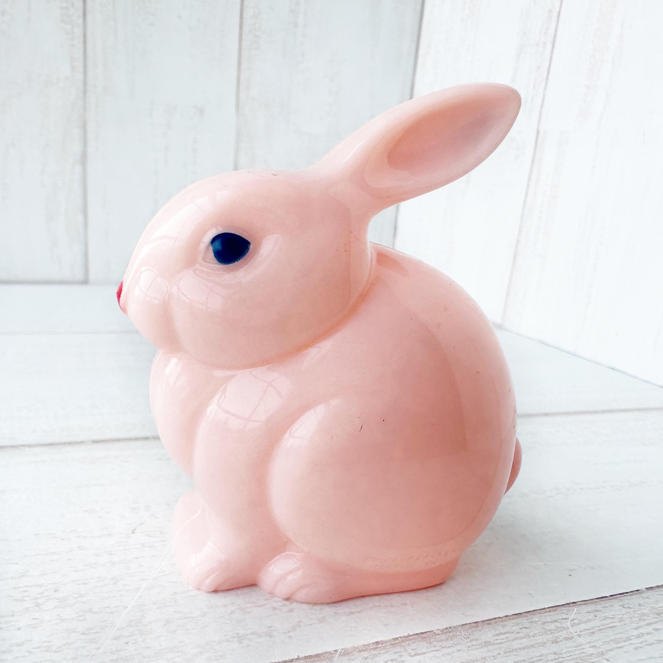 Vintage Knickerbocker Pink Plastic Bunny - Etsy
