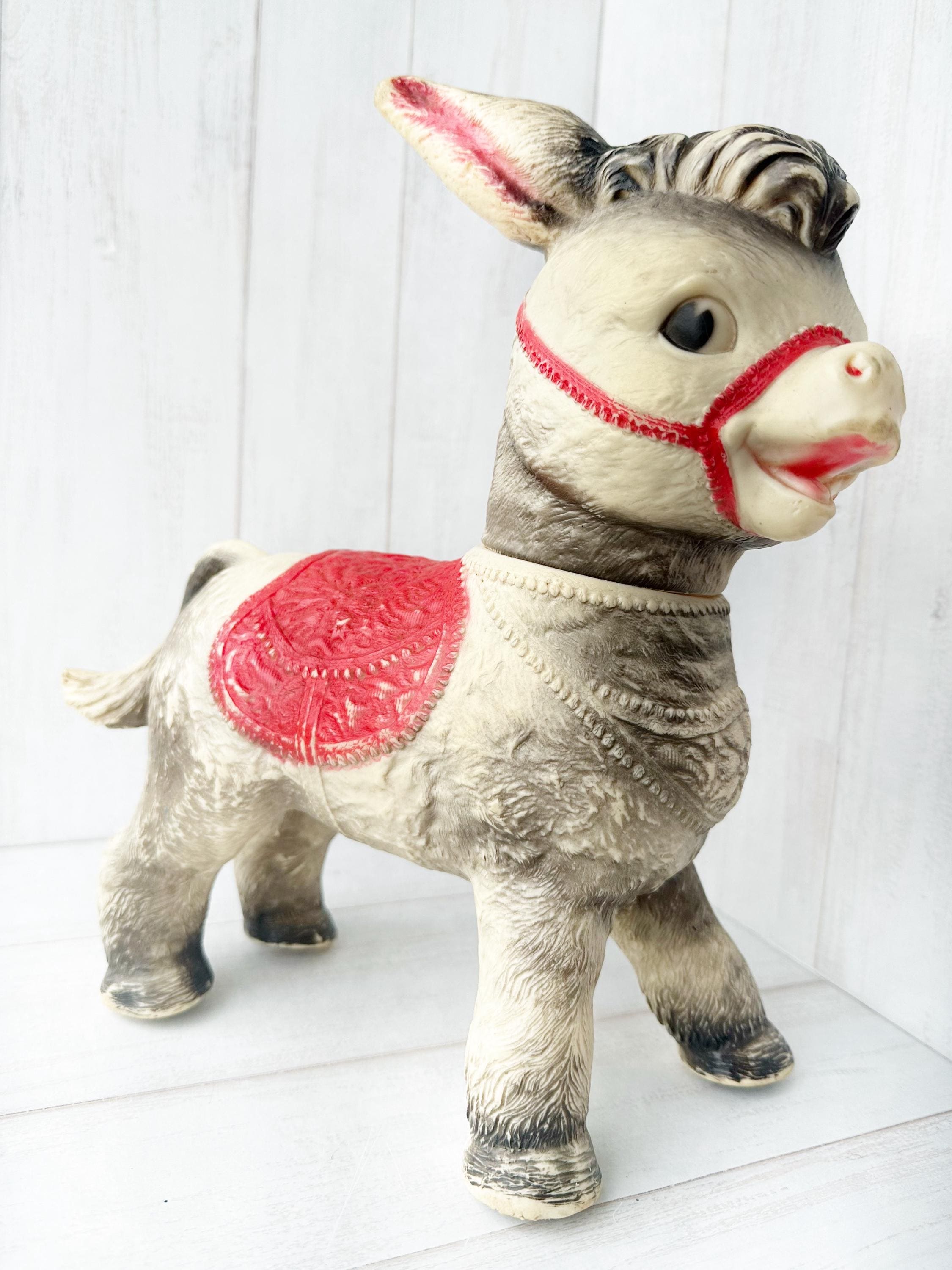 Vintage…sun Rubber Co… Donkey Toy…1961 - Etsy