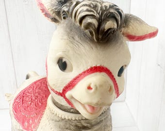 ©1961/サンラバー/ラバードール/ドンキー/ロバ/vintageアンティーク Vintage…sun Rubber Co… Donkey Toy…1961 - Etsy