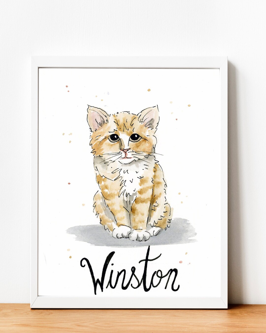 Custom Watercolor Pet Portrait, Personalized Dog or Cat Art - Etsy