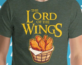 Der Herr Der Flügel T-Shirt Lustiges Essen Huhn Flügel Film Geek