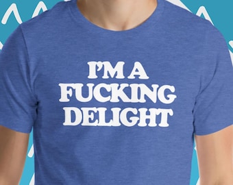 Ich bin ein Fake Delight T-Shirt - Sarkastische Einstellung Tee