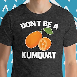 Don&#39;t Be A Kumquat T-Shirt, Funny Food T-Shirts, Funny Sex T-Shirt, Funny Saying Tee, Sarcastic Novelty Tees, Cool Funny T-Shirts For Men