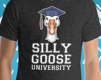 Dumme Gans Universität T-Shirt: Lustiges Tier Grafik Tee