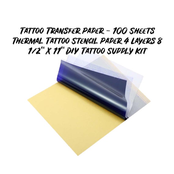 Tattoo Transfer Paper 100 Sheets Thermal Tattoo Stencil Paper 4