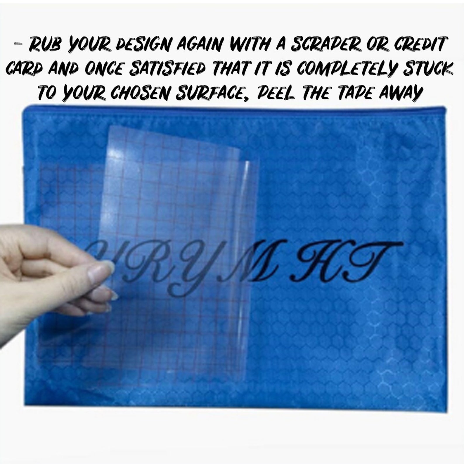 Jhbest Crafts Clear Transfer Tape for Vinyl 12 X 10 Feet Roll W/grid