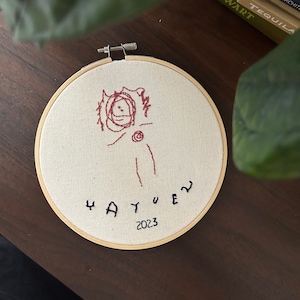 Custom hand embroidered children’s art
