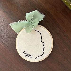 Custom child's silhouette ornament image 5