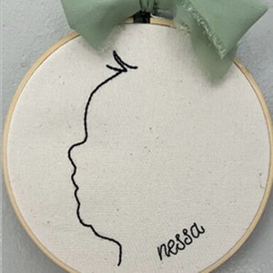 Custom child&#39;s silhouette ornament