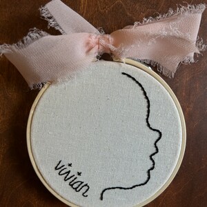 Custom child's silhouette ornament image 3