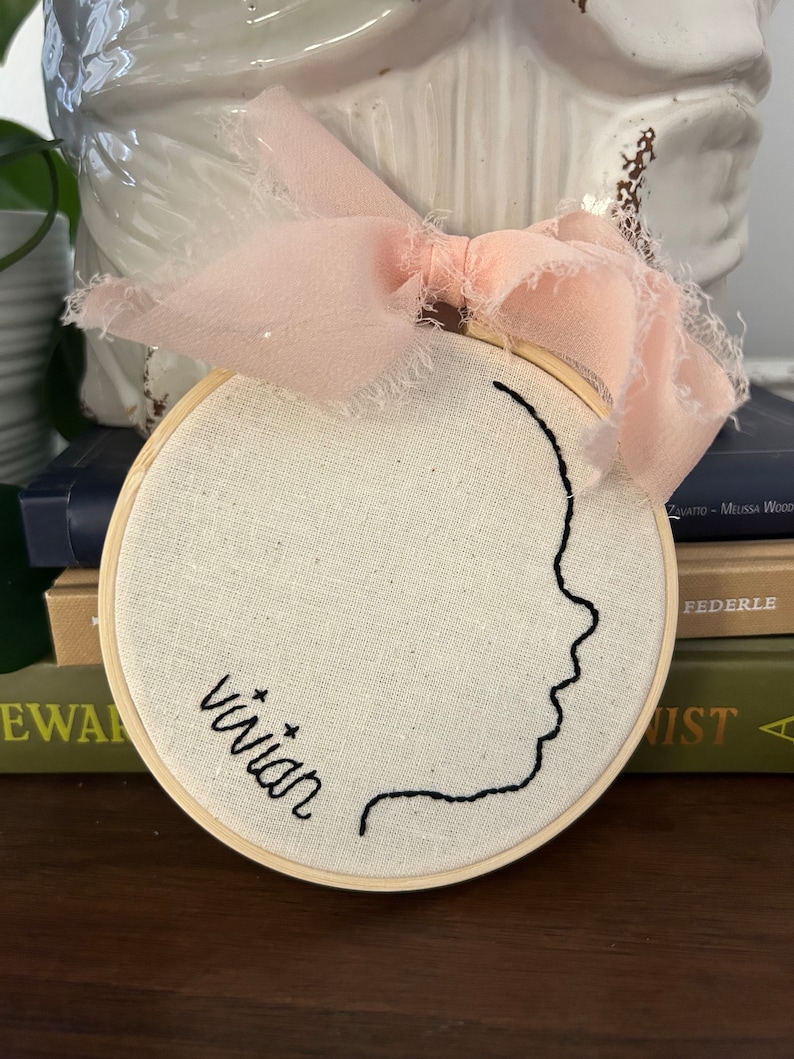 Custom child's silhouette ornament image 4