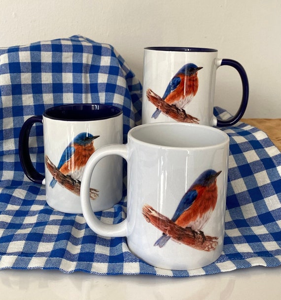 Bluebird Mug. A gift for any occasion. Buy 2 for free shipping!!