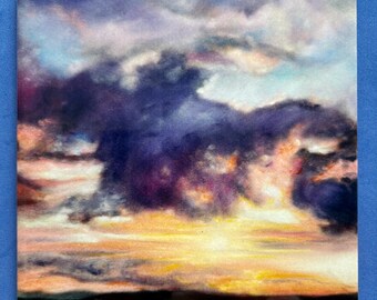 High Gloss Ceramic Trivet “Magic of the Setting Sun”  from my original artwork