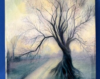 High gloss ceramic trivet “Silent Solitude” from my artwork
