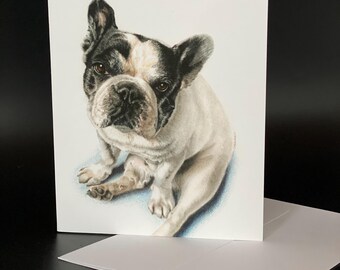 French Bulldog Card Set, Original Art Blank Note Cards