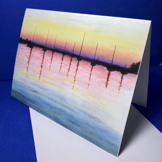 Watch Hill RI Sunset Cards. Blank card pack of 6 ready for your thoughtful notes!