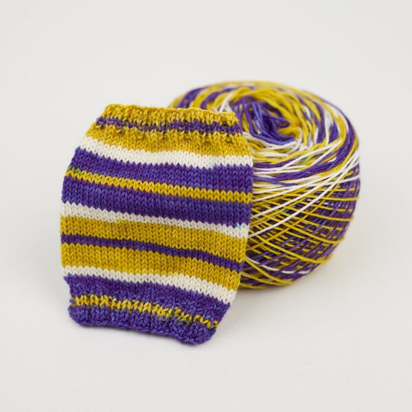 Self-Striping Yarn - "Minnesota Vikings"