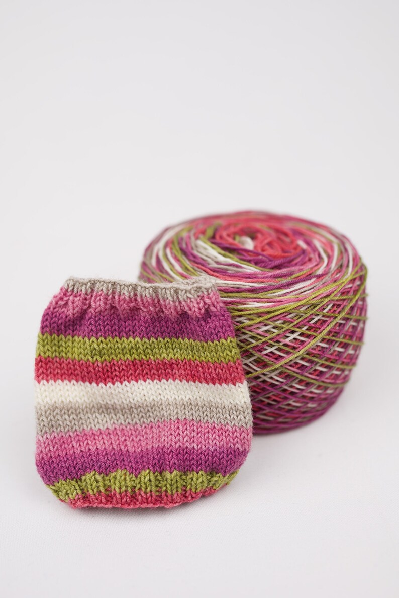 Self-Striping Yarn Blush and Bashful image 1