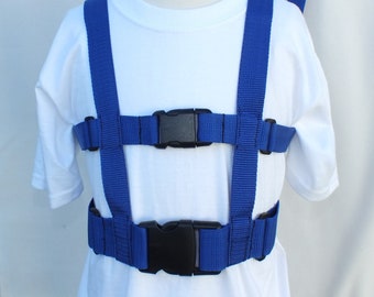 SOLID COLORS: The EXPLORER Child Safety Harness with Adjustable Leash, Solid color - many choices, Buckles in front