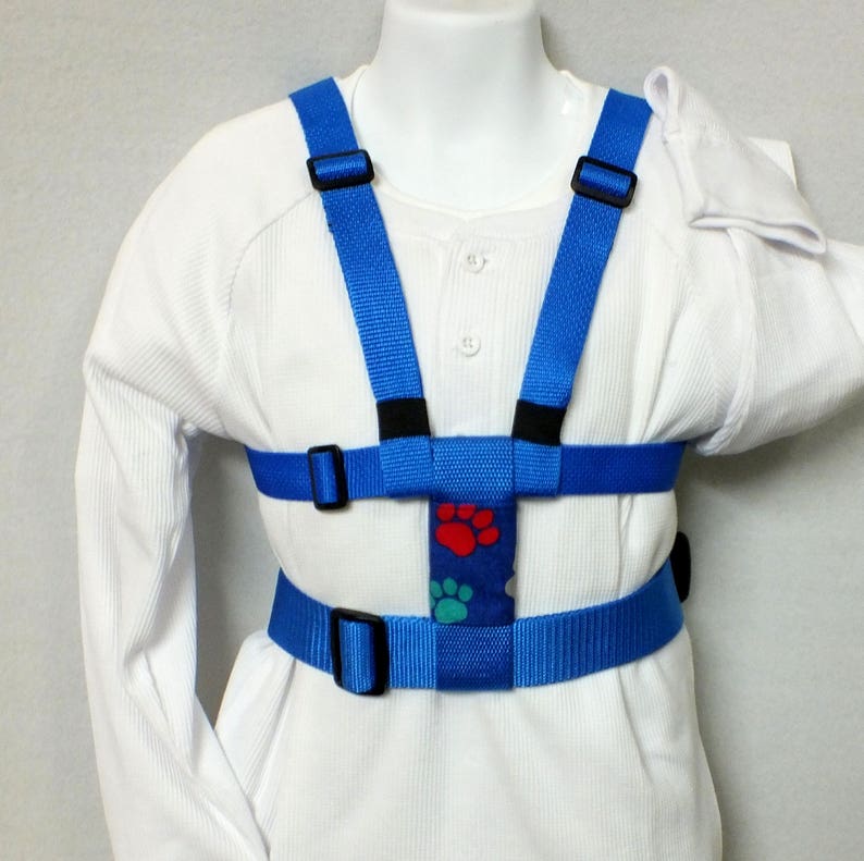 Child Safety Harness With Adjustable Leash Back Buckles Paw Etsy