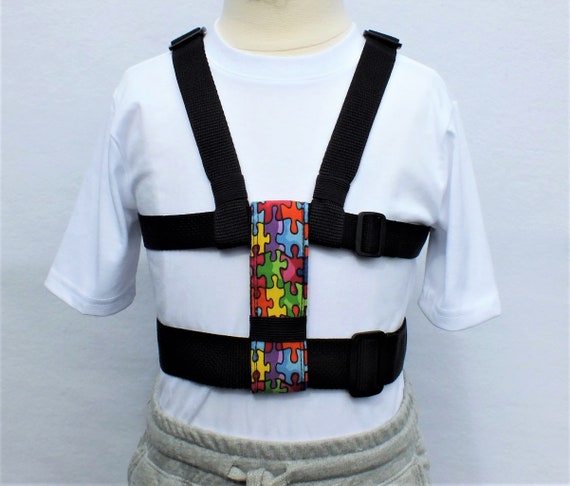 Child Safety Harness With Adjustable Leash, Autism Harness, Special Needs,  Back Buckles, Houdini 