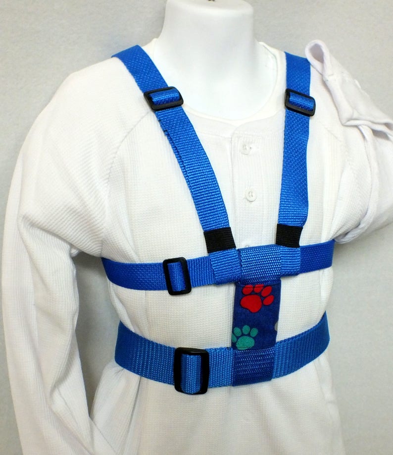 Child Safety Harness With Adjustable Leash Back Buckles Paw Etsy