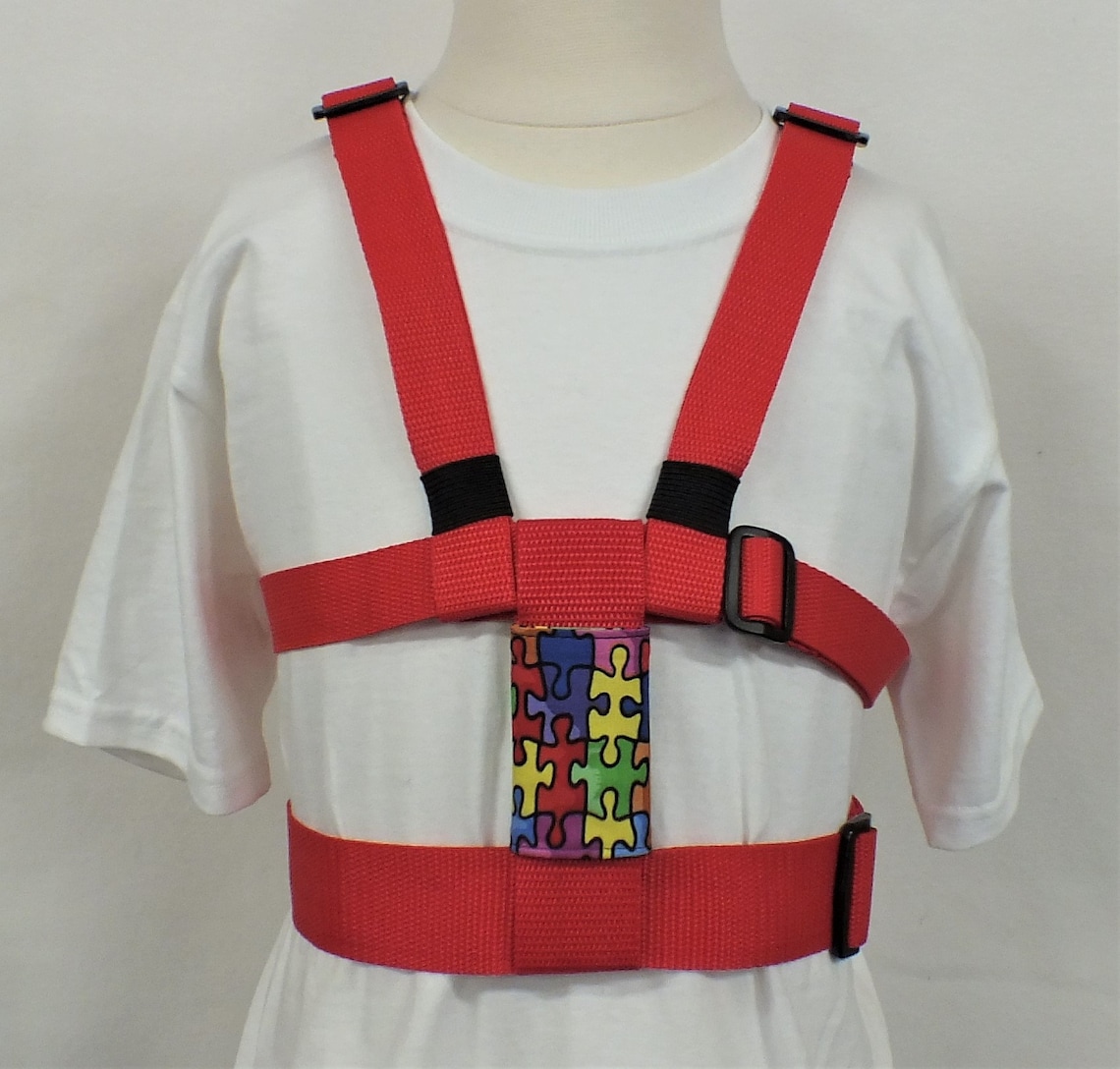 Child Safety Harness with Adjustable Leash Autism Harness Etsy
