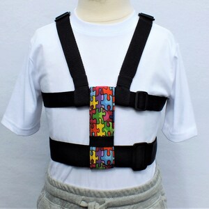 Child Safety Harness with Adjustable Leash, Back Buckles. Autism Harness, Special Needs, Houdini