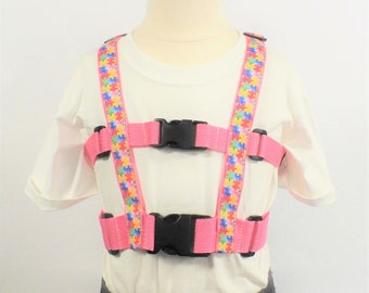 Child Safety Harness with Adjustable Leash, Autism Harness, The Explorer with Front Buckles