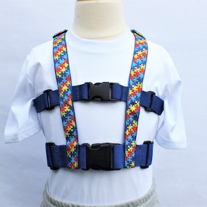 Child Safety Harness with Adjustable Leash, Autism Harness, The Explorer with Front Buckles