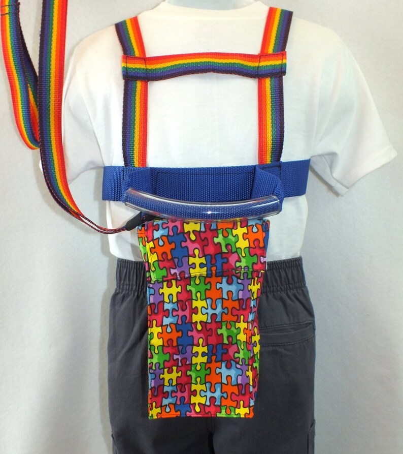 Child Safety Harness With Pouch Autism Awareness Your Choice Etsy