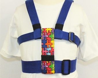 Child Safety Harness with Adjustable Leash, Autism Harness, Special Needs, Back Buckles, Houdini