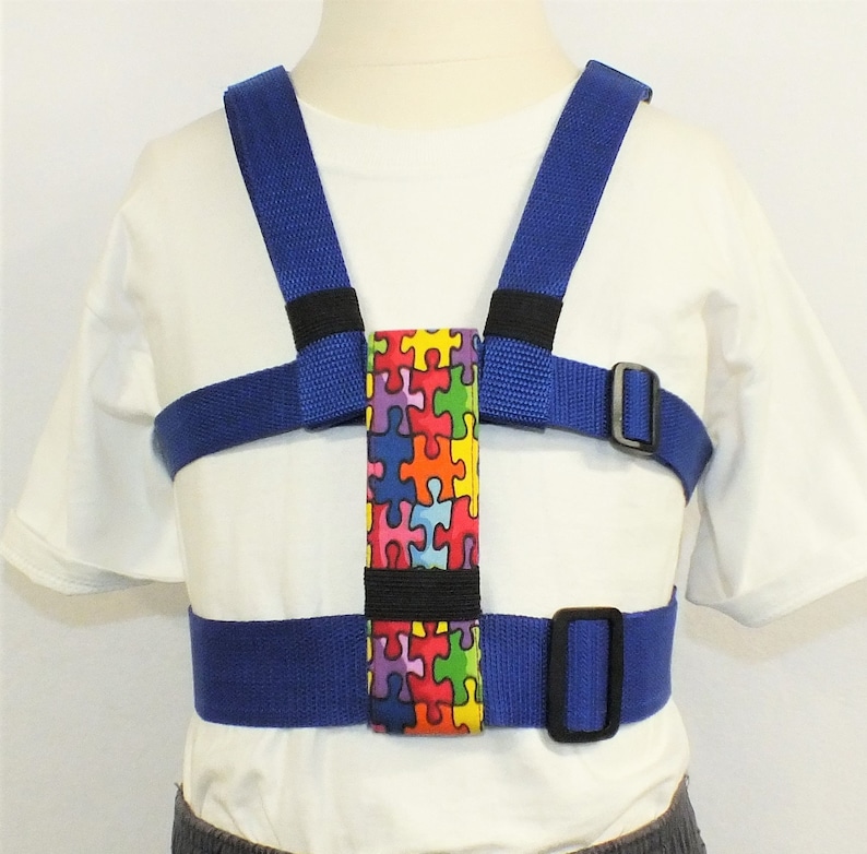 Child Safety Harness With Adjustable Leash Autism Harness Etsy