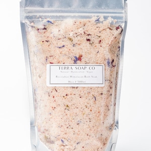 All Natural Vegan Bath Salts, Handmade, Spa Bath, Dead Sea Salts, Himalayan Salts, Relaxing Bath, Mineral Bath Salts, Essential Oils