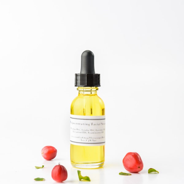 All Skin Type Facial Oil, Rosehip & Jojoba Facial Oil, Moisturizing, Natural Facial Serum Oil, Vegan Facial Serum, Moisturizing Facial Serum