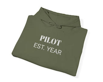 Personalized Pilot Hoodie - Custom Flight Crew Sweatshirt for Aviation Lovers, Gift for Pilots, Cozy Aviation Apparel