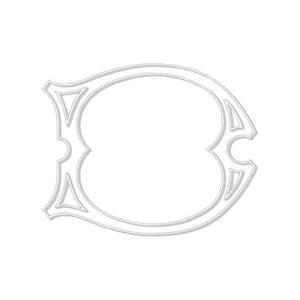 May include: A decorative, silver-colored, ornate frame with a rounded shape and intricate details.