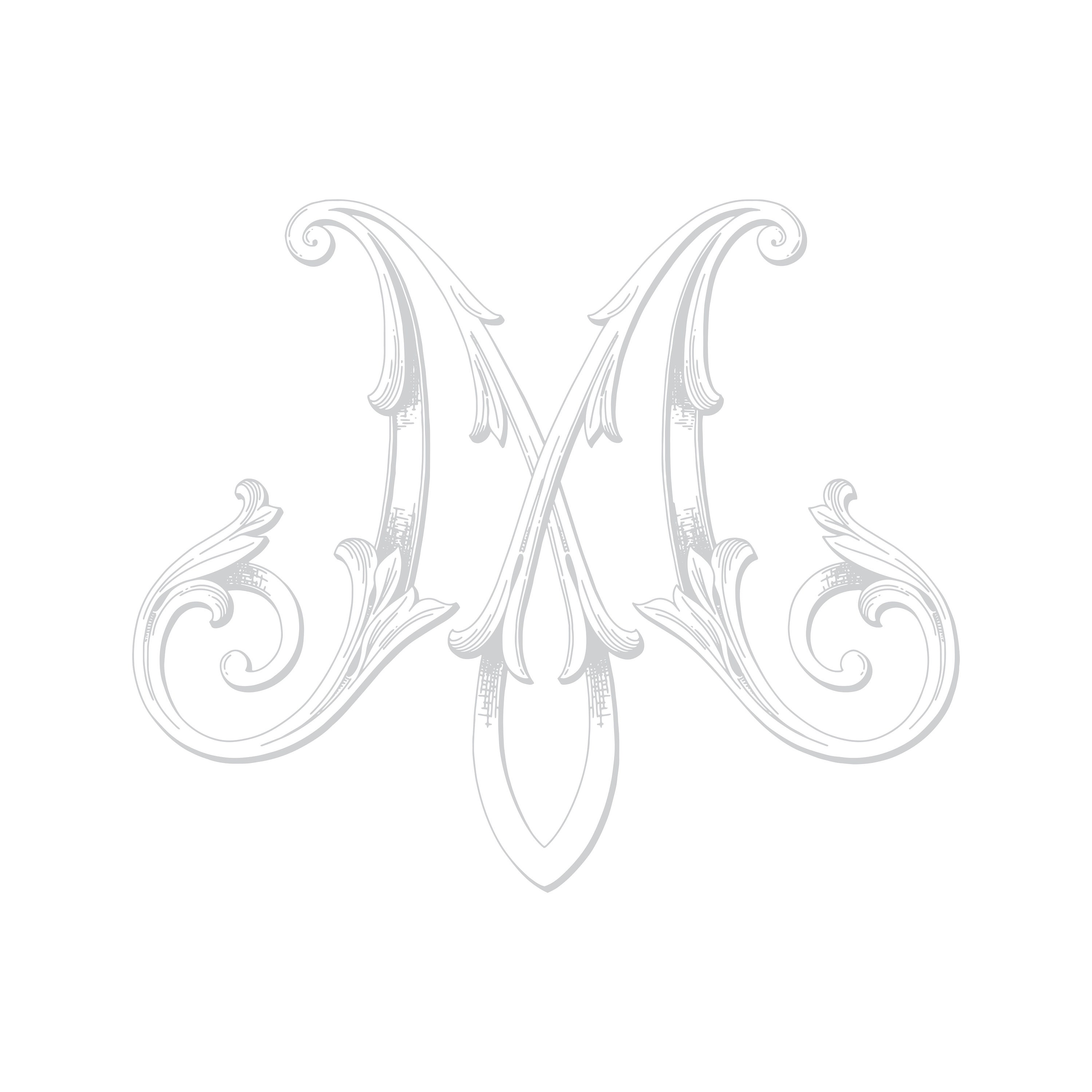 Script Monogram M Custom Monogram Digital Download, Letter M Monogram, Wedding Monogram ...