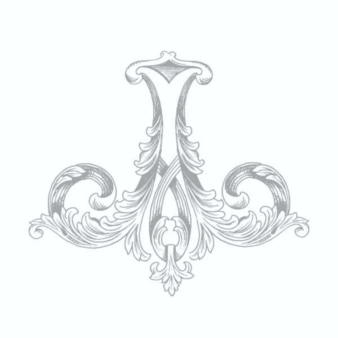 Antique Monogram Design - A - Vintage Wedding Logo - Etsy