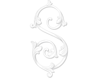 Antique Monogram Design - S - Vintage Wedding Logo