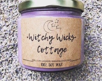 Witchy Wicks Cottage 100% Soy Wax Candle