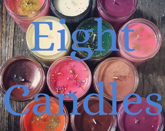 Eight 100% Soy Wax Candle