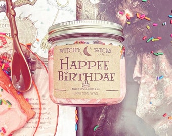 Happee Birthdae 100% Soy Wax Candle