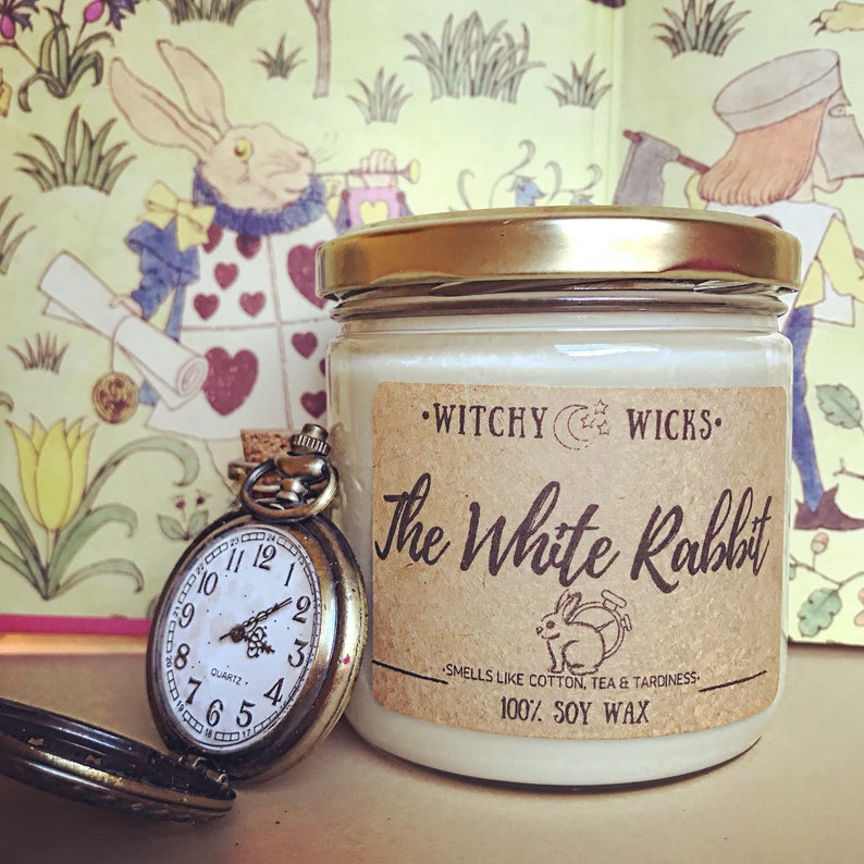 WitchyWicksCandleCo The White Rabbit Candle - Thumbnail 2