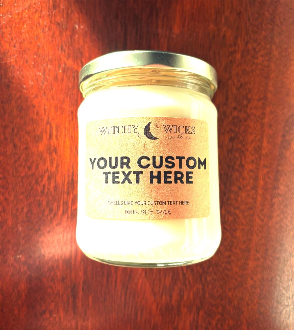 Custom Candle handmade 100% Soy Wax