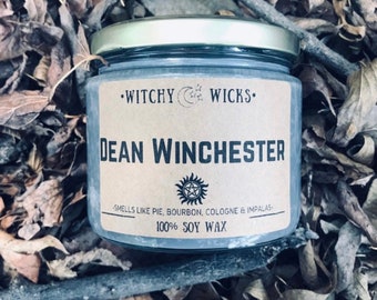 Dean Winchester 100% Soy Wax Candle