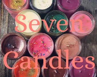 Seven 100% Soy Wax Candles