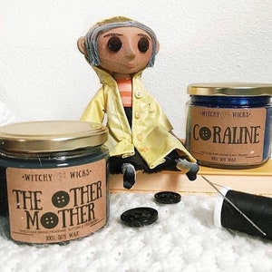 Coraline & The Other Mother Combo pack 100% Soy Wax Candles